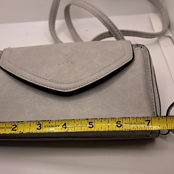 Sonoma Gray Crossbody Purse Pocketbook Handbag Wallet 5" x 7" - Picture 2 of 7